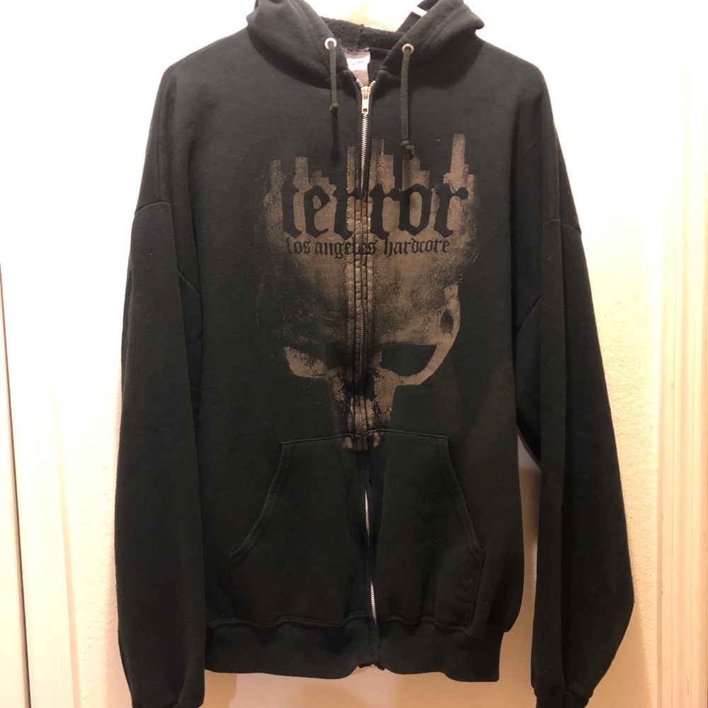 Terror hardcore band zip up hoodie XL